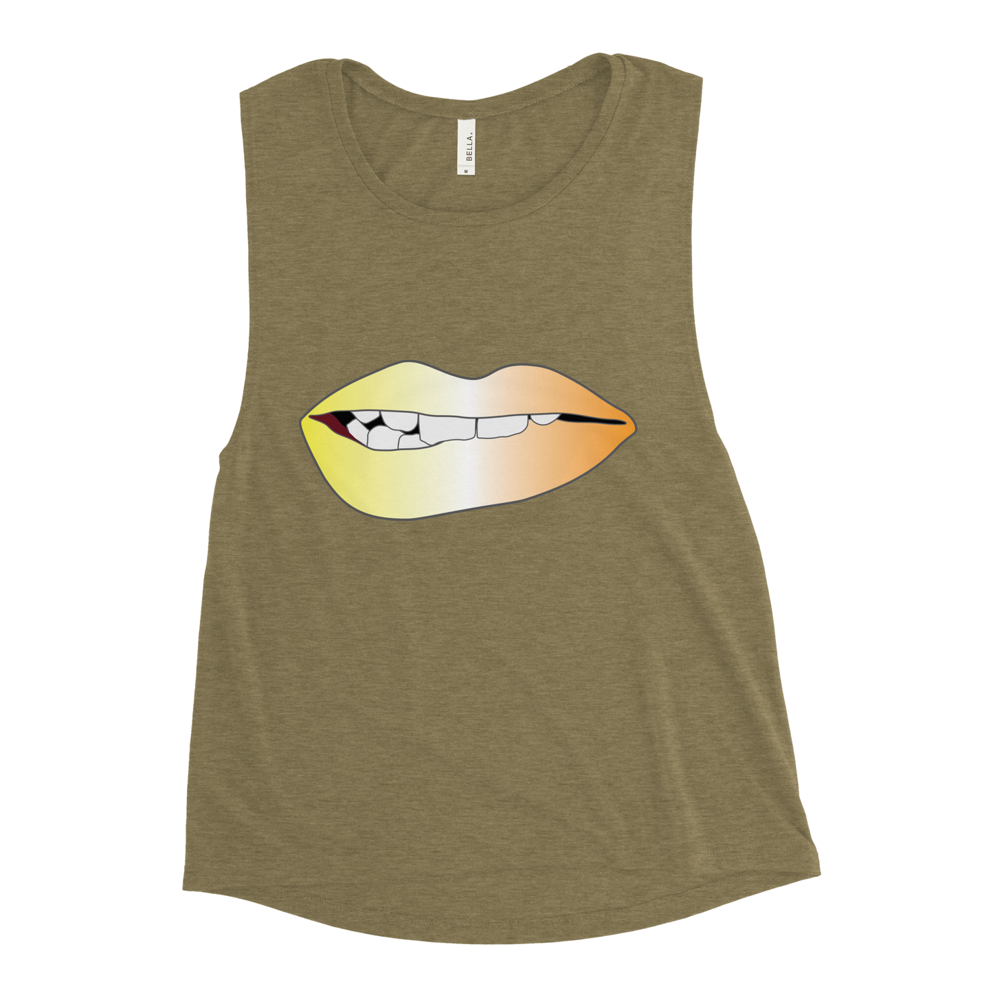 Biting Lips - Maverique Pride - Gradient Ladies’ Muscle Tank