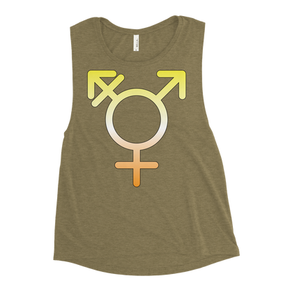 Transgender Symbol - Maverique Pride Ladies’ Muscle Tank