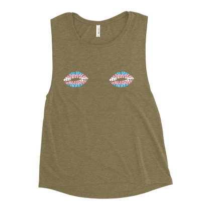 Trans Boob Kisses Ladies’ Muscle Tank