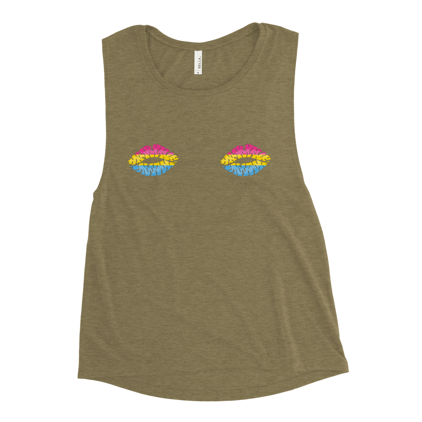 Pan Boob Kisses Ladies’ Muscle Tank