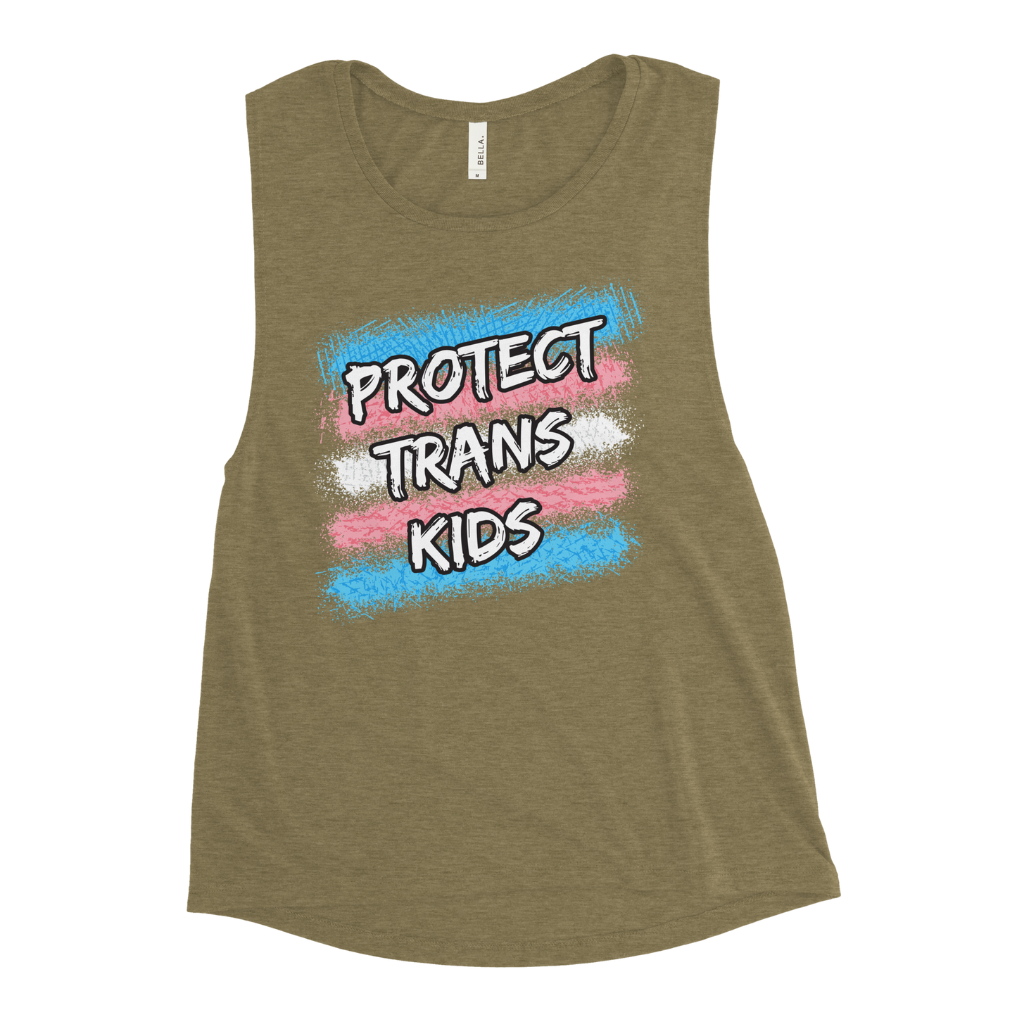 Protect Trans Kids Ladies’ Muscle Tank