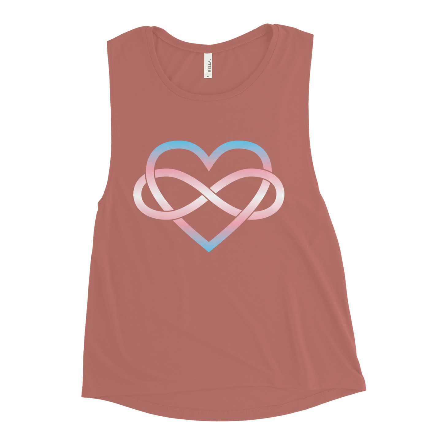 Polyamory Infinity Heart - Trans Ladies’ Muscle Tank