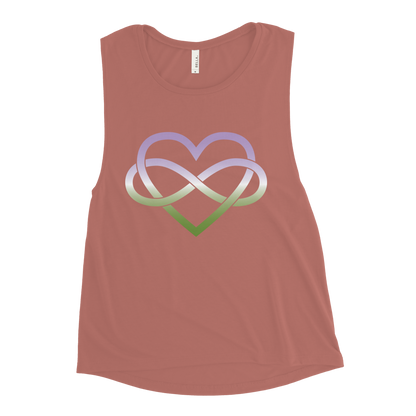 Polyamory Infinity Heart - Genderqueer Ladies’ Muscle Tank