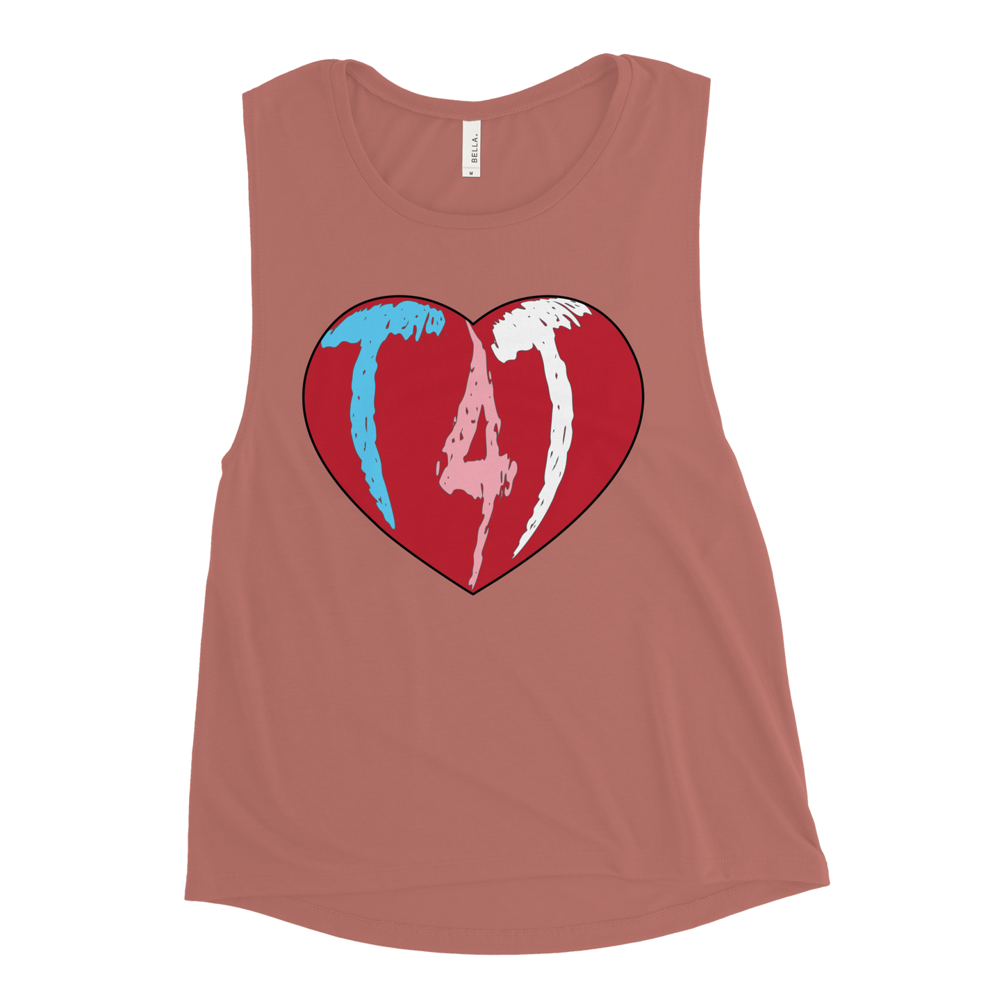 T4T Heart Ladies’ Muscle Tank