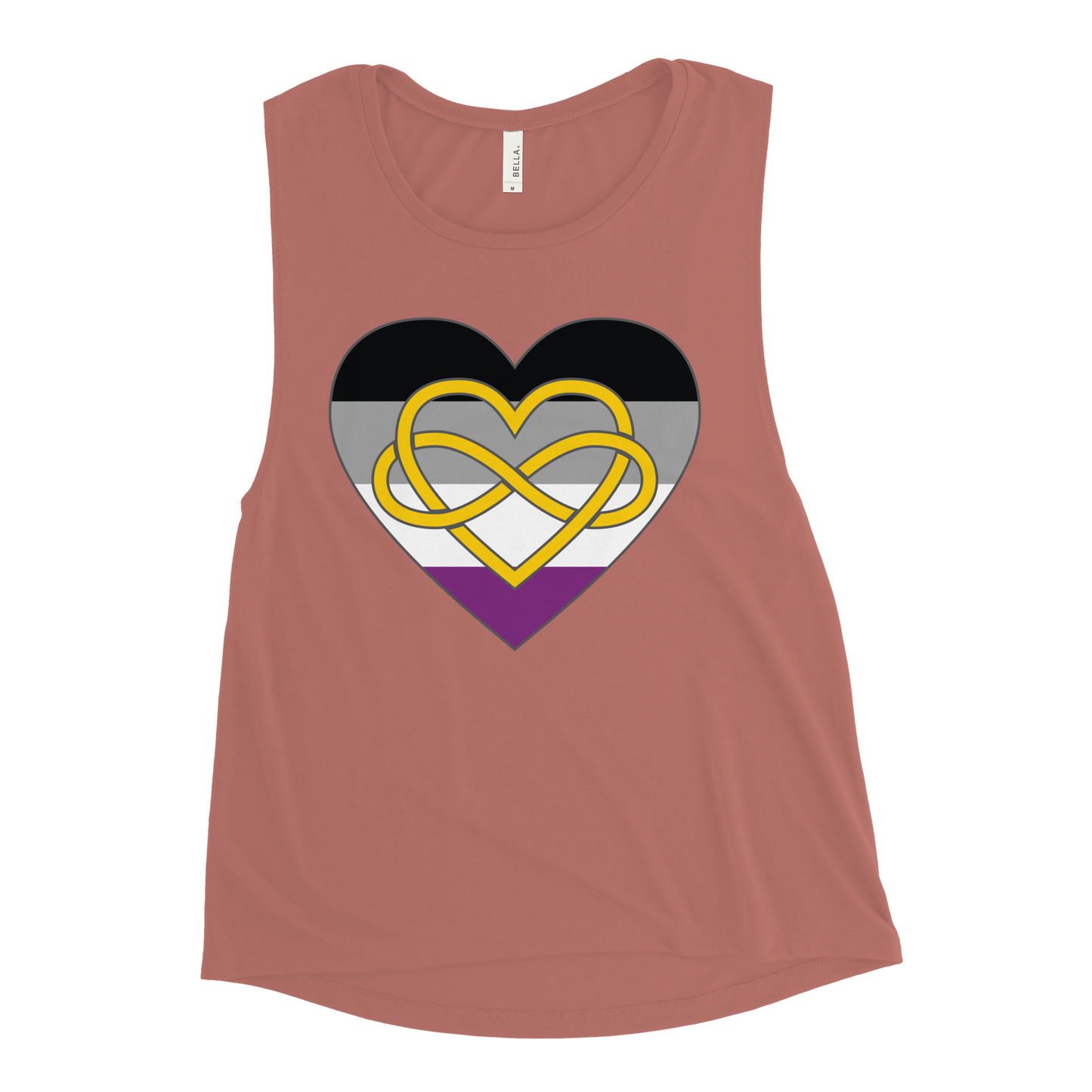 Polyamory Infinity Heart Asexual Pride Ladies’ Muscle Tank