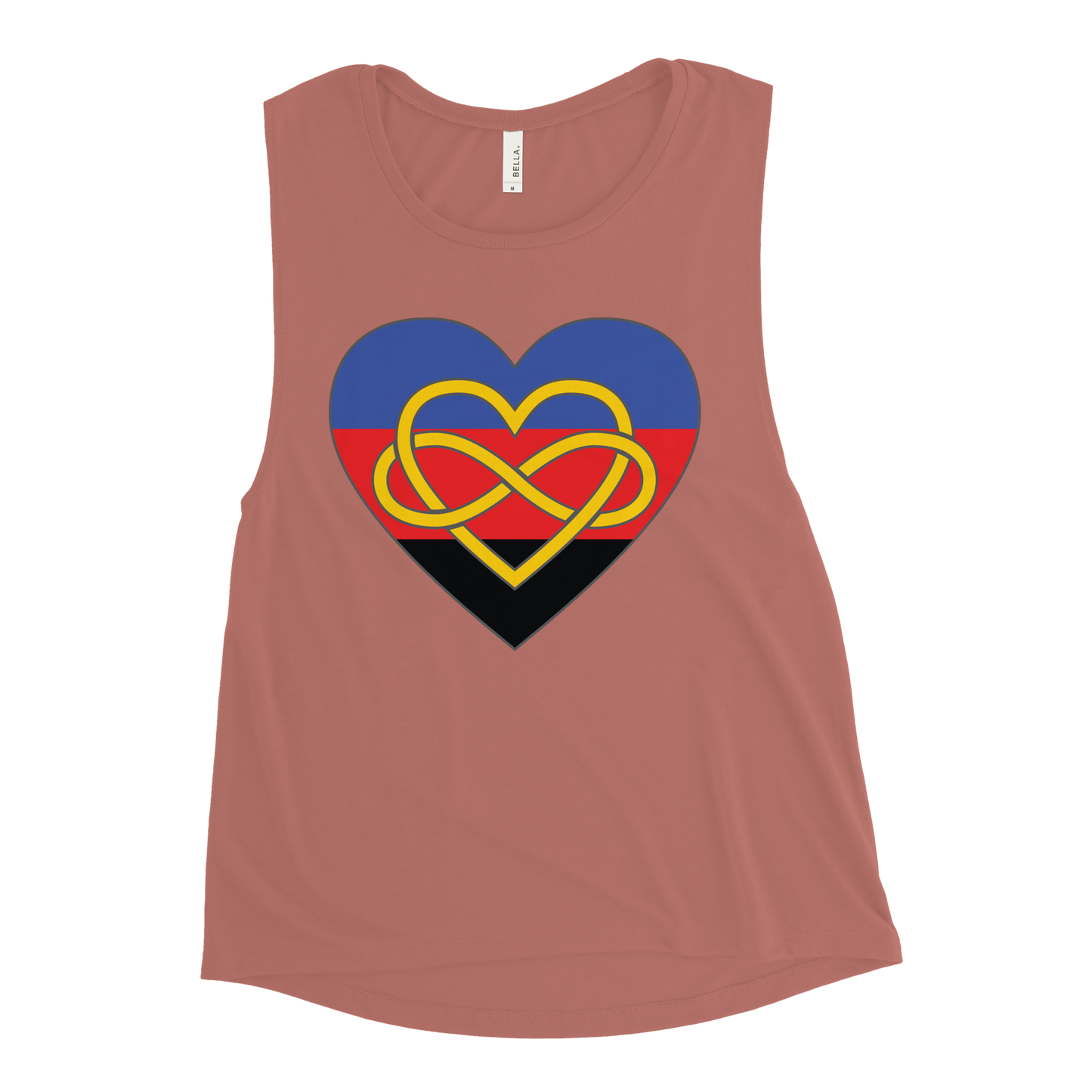 Polyamory Infinity Heart Pride Ladies’ Muscle Tank