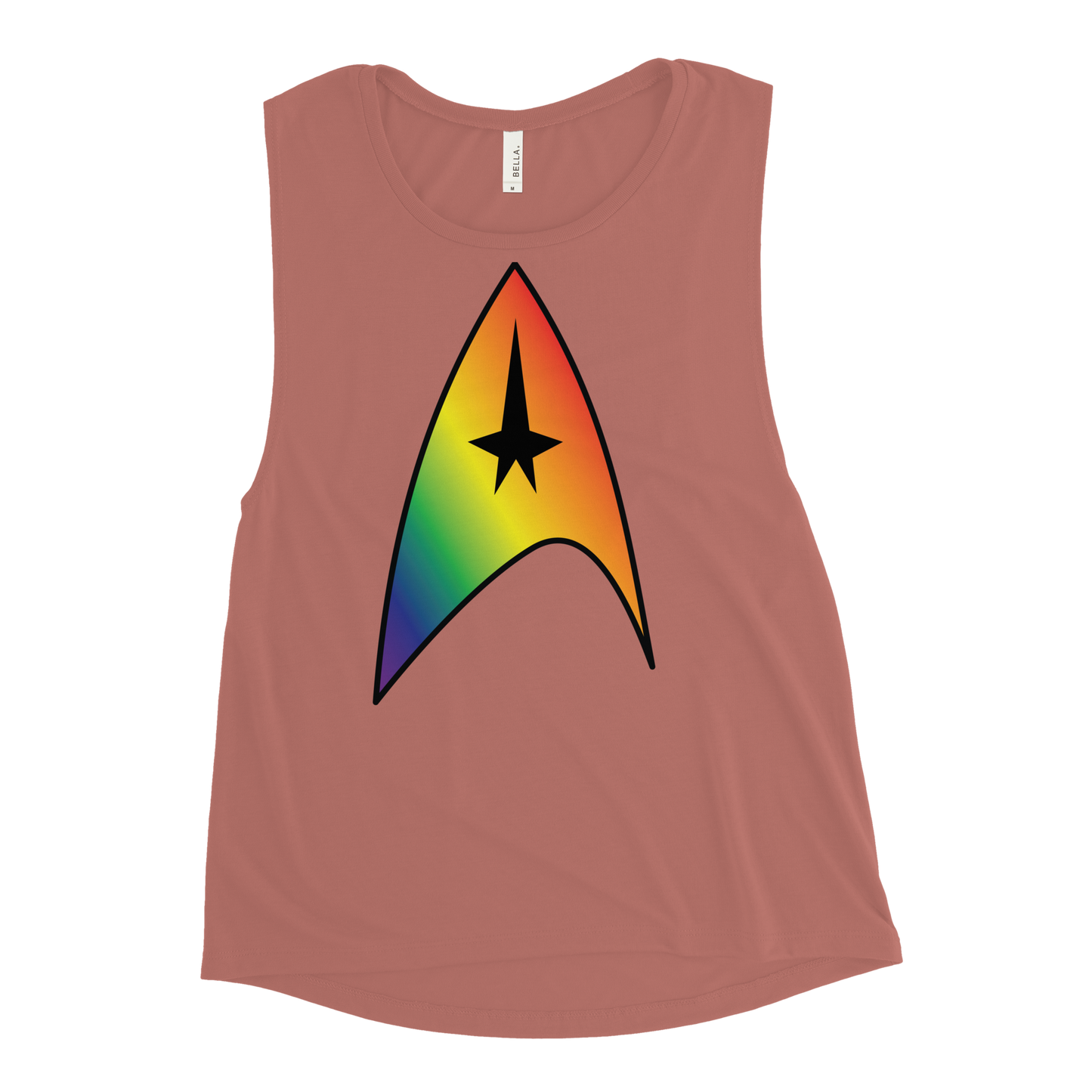 Starfleet Insignia - Rainbow Pride Ladies’ Muscle Tank