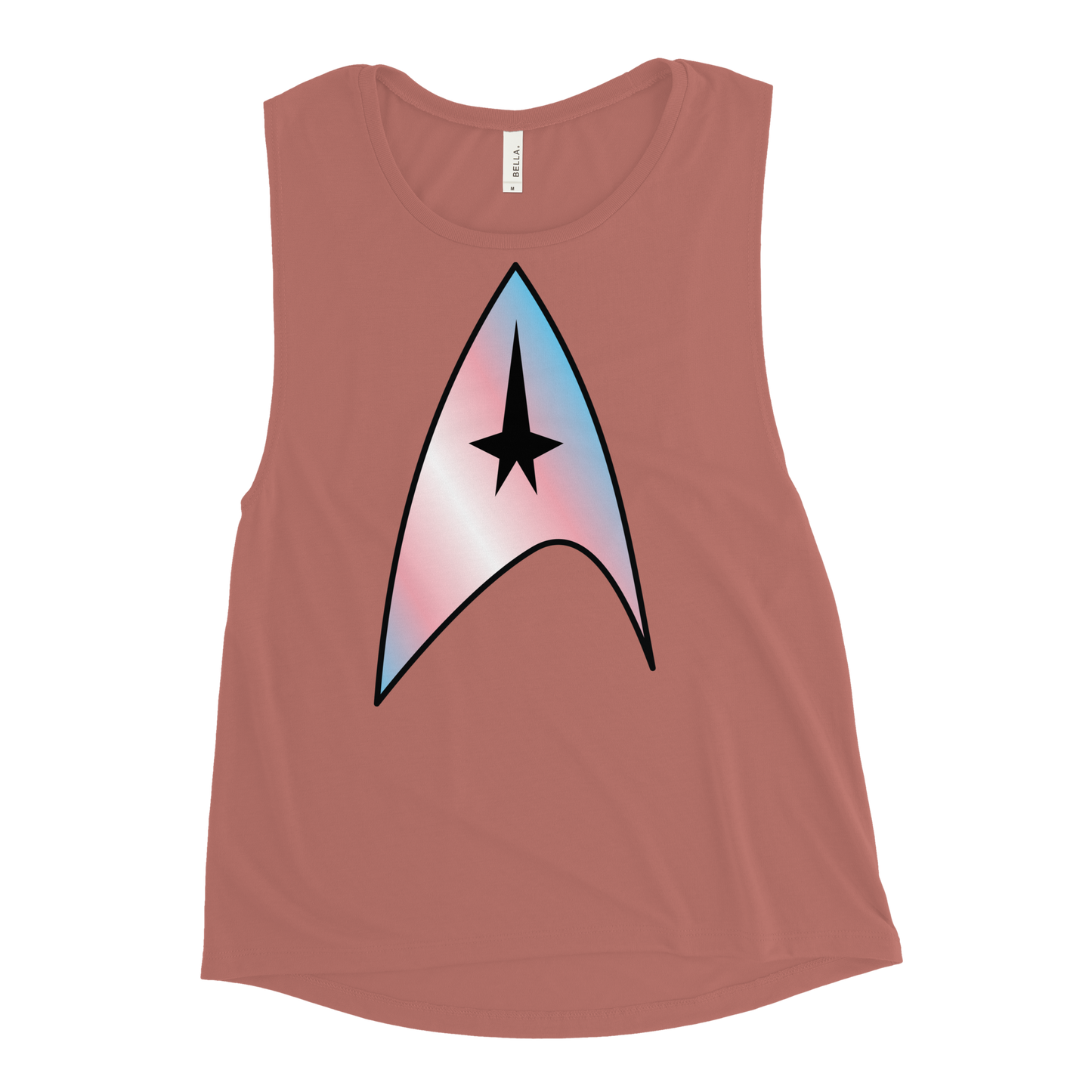 Starfleet Insignia - Trans Pride Ladies’ Muscle Tank