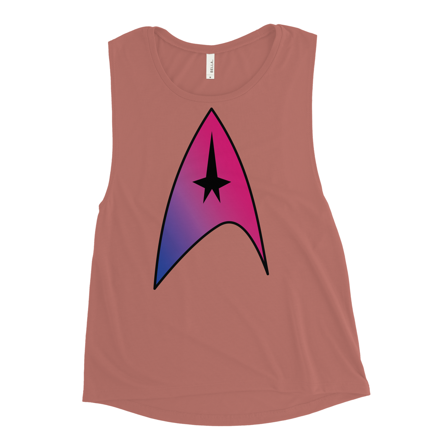 Starfleet Insignia - Bisexual Pride Ladies’ Muscle Tank