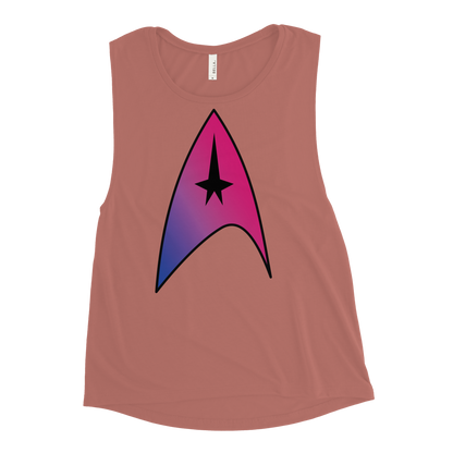 Starfleet Insignia - Bisexual Pride Ladies’ Muscle Tank