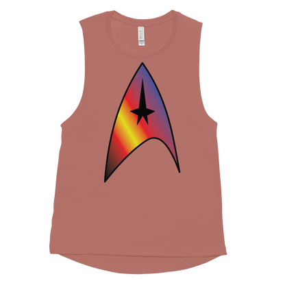 Starfleet Insignia - Polyamory Pride Ladies’ Muscle Tank