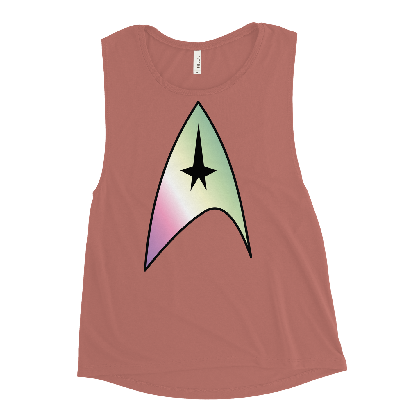 Starfleet Insignia - Genderfae Pride Ladies’ Muscle Tank