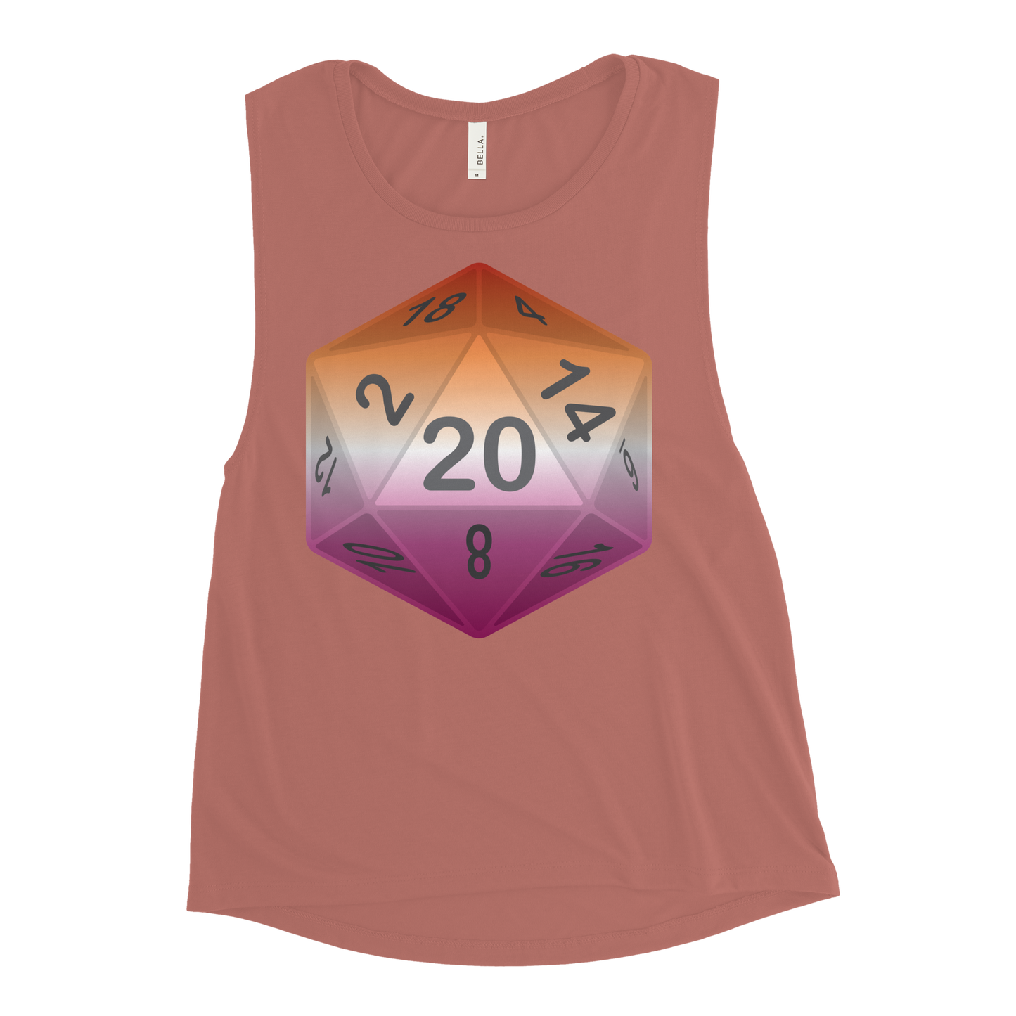 Pride Dice - Lesbian Ladies’ Muscle Tank