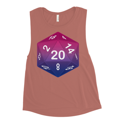 Pride Dice - Bisexual Ladies’ Muscle Tank