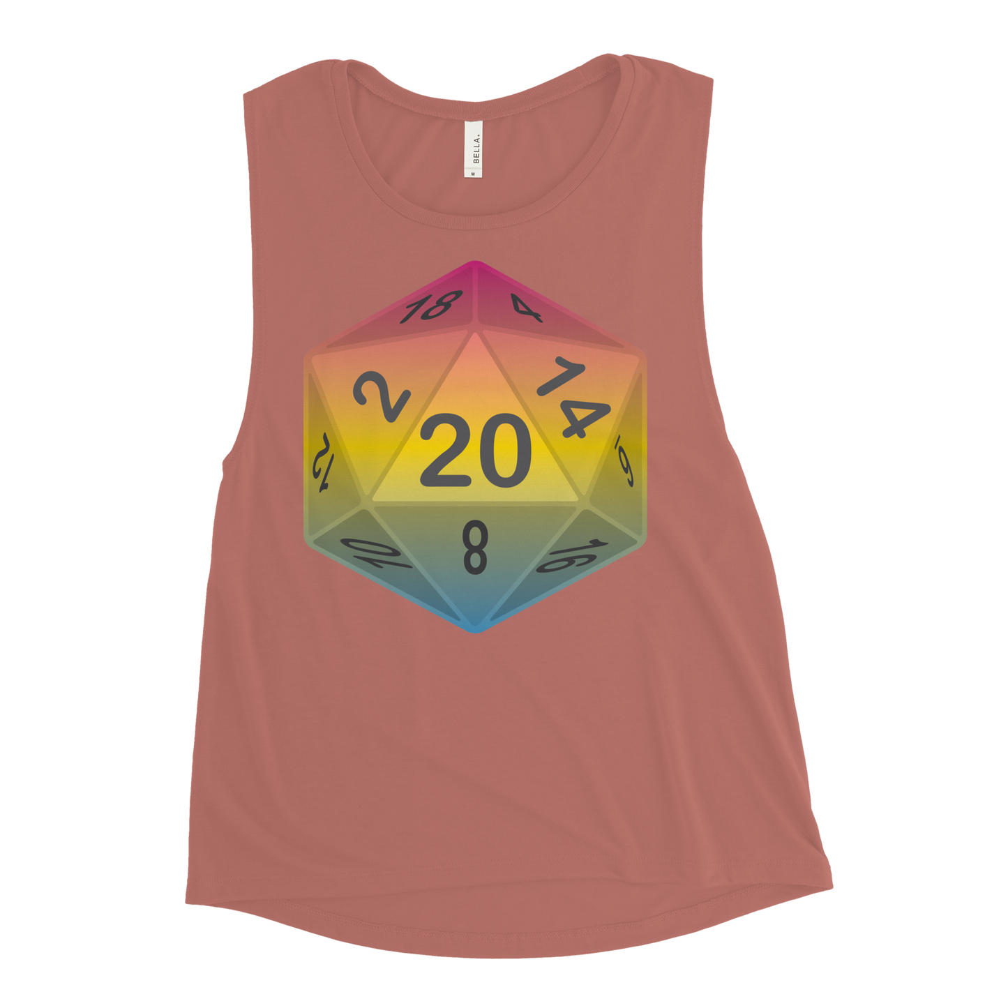 Pride Dice - Pansexual Ladies’ Muscle Tank