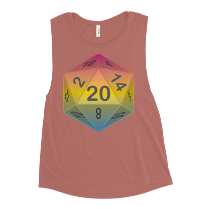 Pride Dice - Pansexual Ladies’ Muscle Tank