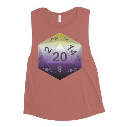 Pride Dice - Non-binary Ladies’ Muscle Tank