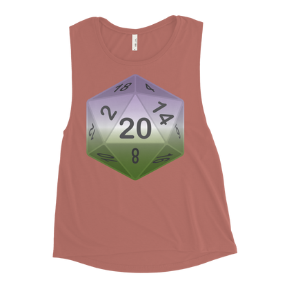 Pride Dice - Genderqueer Ladies’ Muscle Tank