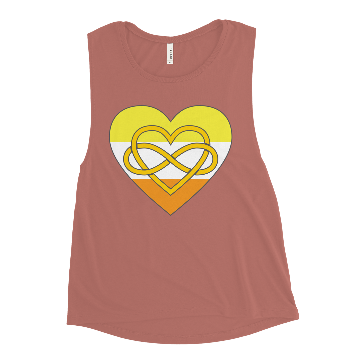 Polyamory Infinity Heart Maverique Pride Ladies’ Muscle Tank