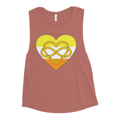 Polyamory Infinity Heart Maverique Pride Ladies’ Muscle Tank