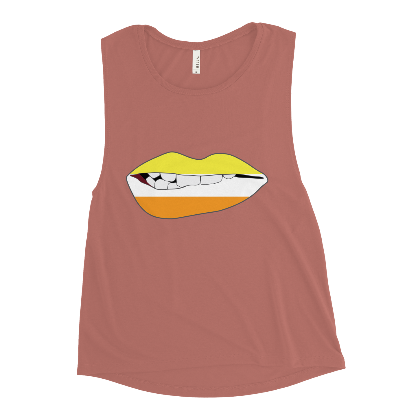 Biting Lips - Maverique Flag Ladies’ Muscle Tank