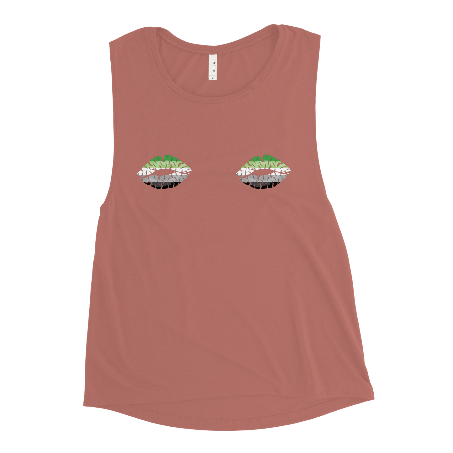 Aro Boob Kisses Ladies’ Muscle Tank