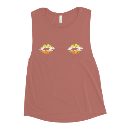 Maverique Boob Kisses Ladies’ Muscle Tank