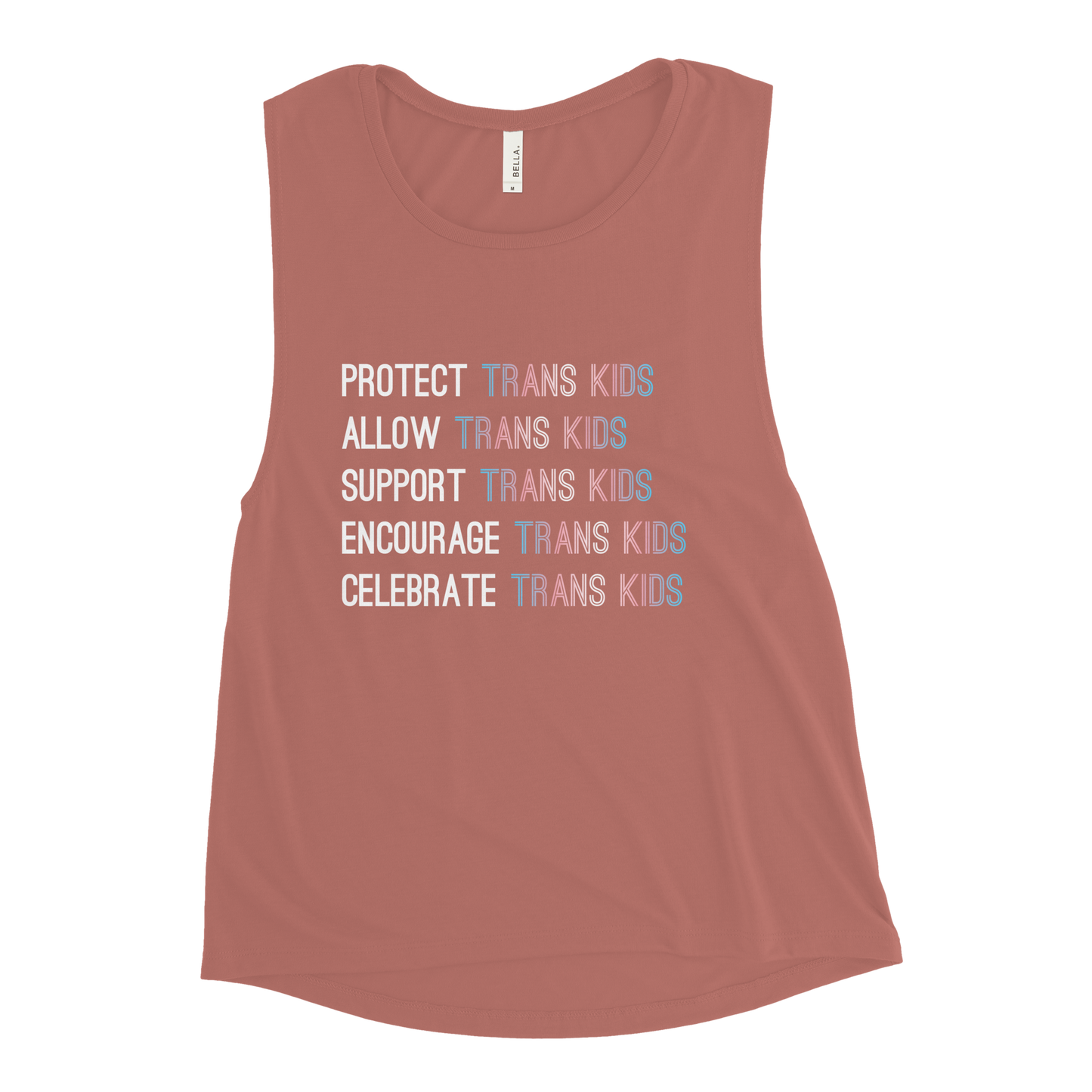 Support Trans Kids Ladies’ Muscle Tank