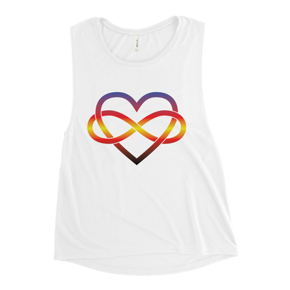 Polyamory Infinity Heart - Polyamory Ladies’ Muscle Tank