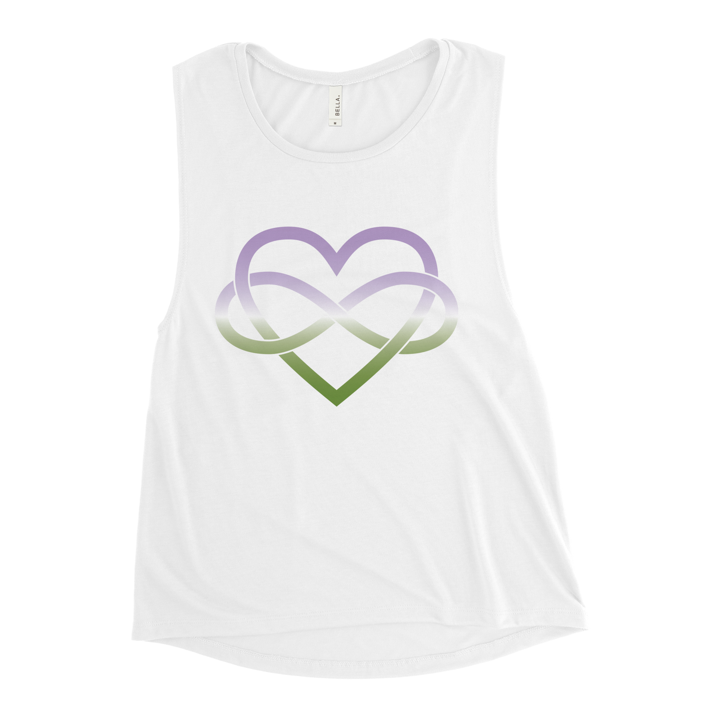 Polyamory Infinity Heart - Genderqueer Ladies’ Muscle Tank