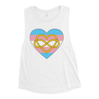 Polyamory Infinity Heart Trans Pride Ladies’ Muscle Tank