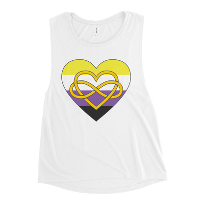 Polyamory Infinity Heart Non-binary Pride Ladies’ Muscle Tank