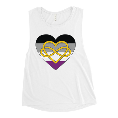 Polyamory Infinity Heart Asexual Pride Ladies’ Muscle Tank