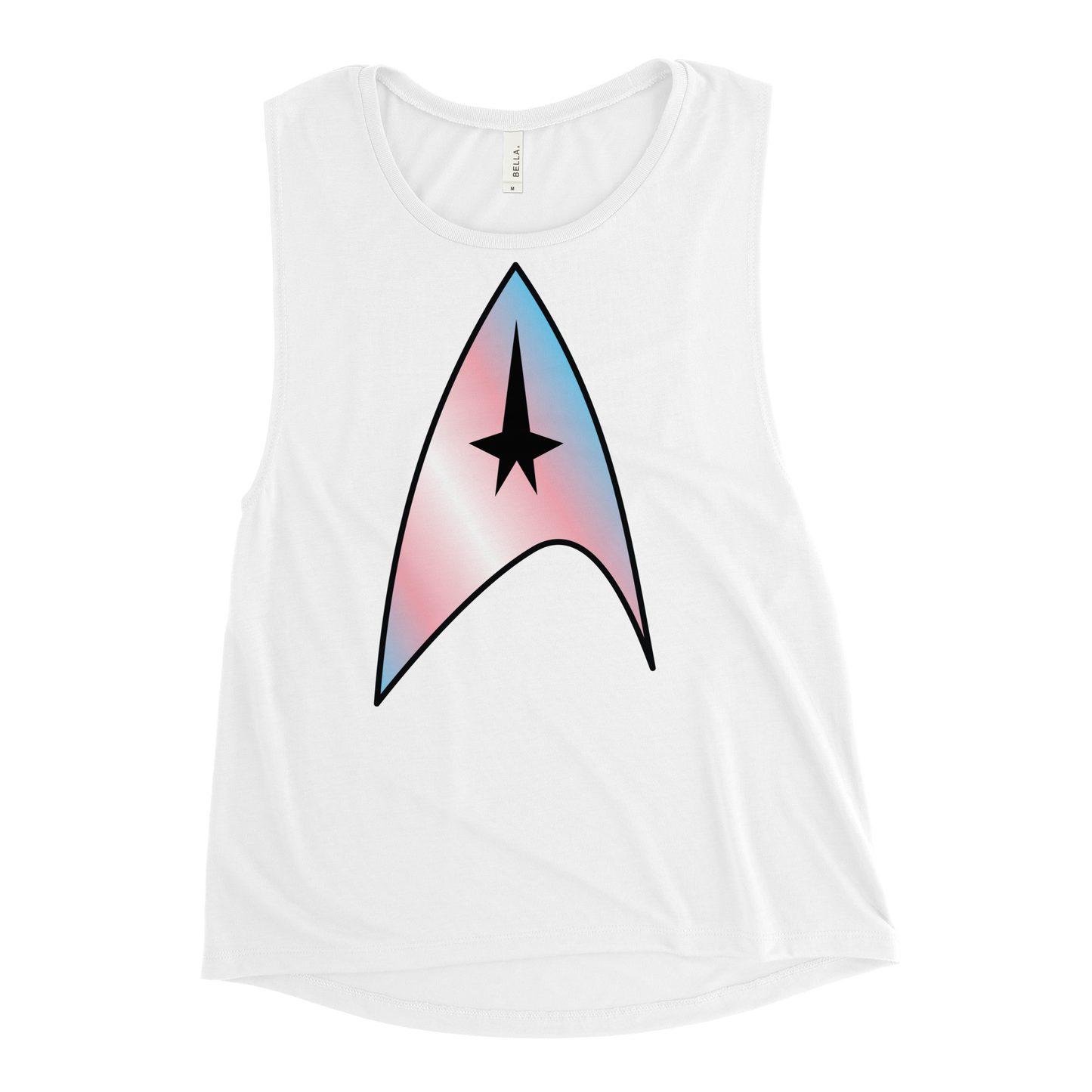 Starfleet Insignia - Trans Pride Ladies’ Muscle Tank