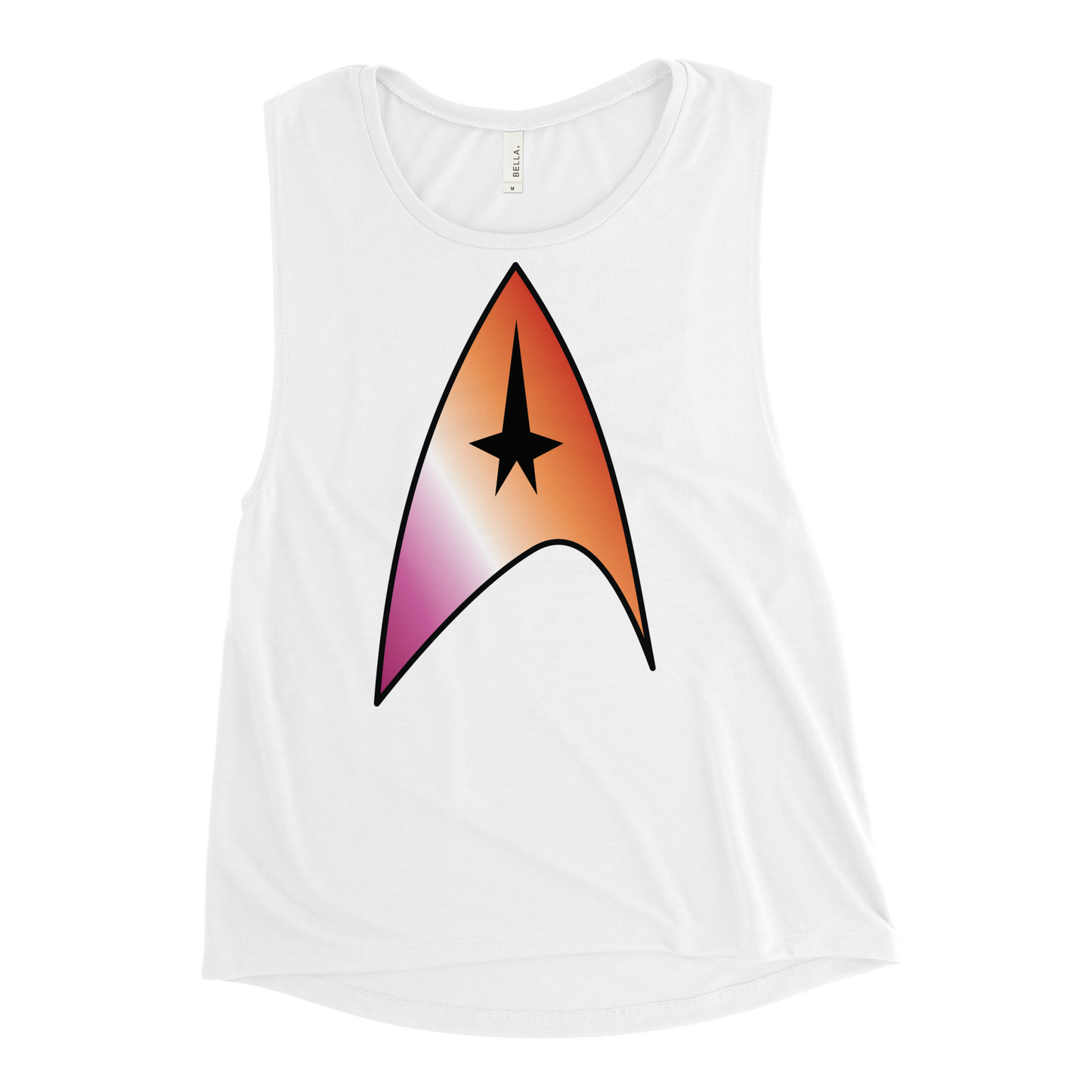 Starfleet Insignia - Lesbian Pride Ladies’ Muscle Tank