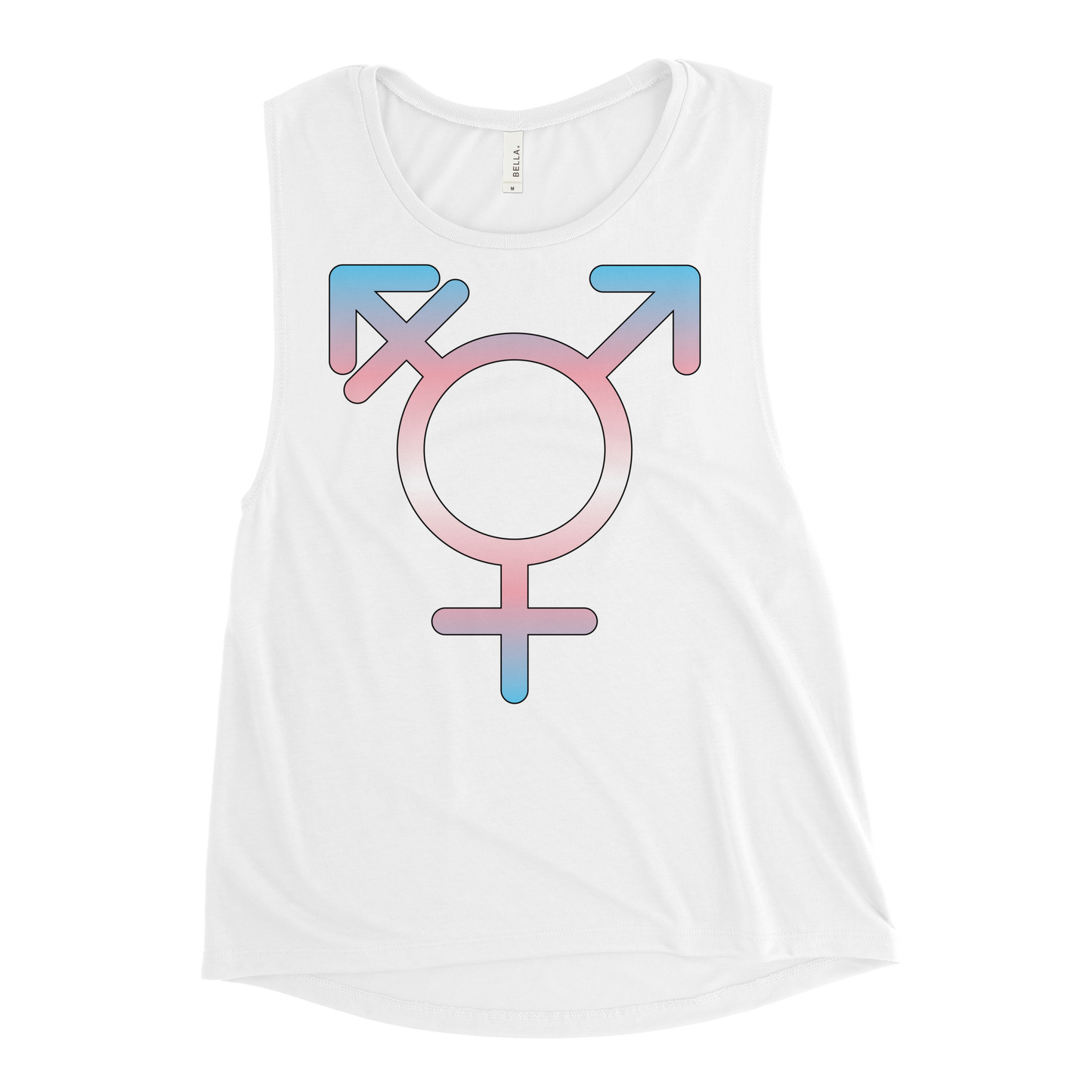 Transgender Symbol - Trans Pride Ladies’ Muscle Tank