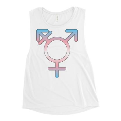 Transgender Symbol - Trans Pride Ladies’ Muscle Tank