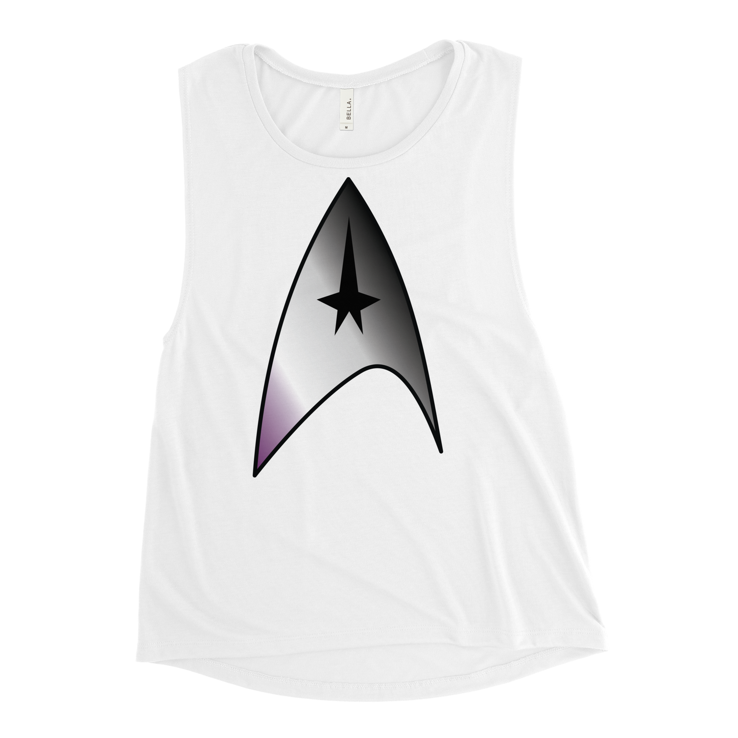 Starfleet Insignia - Asexual/Demisexual Pride Ladies’ Muscle Tank