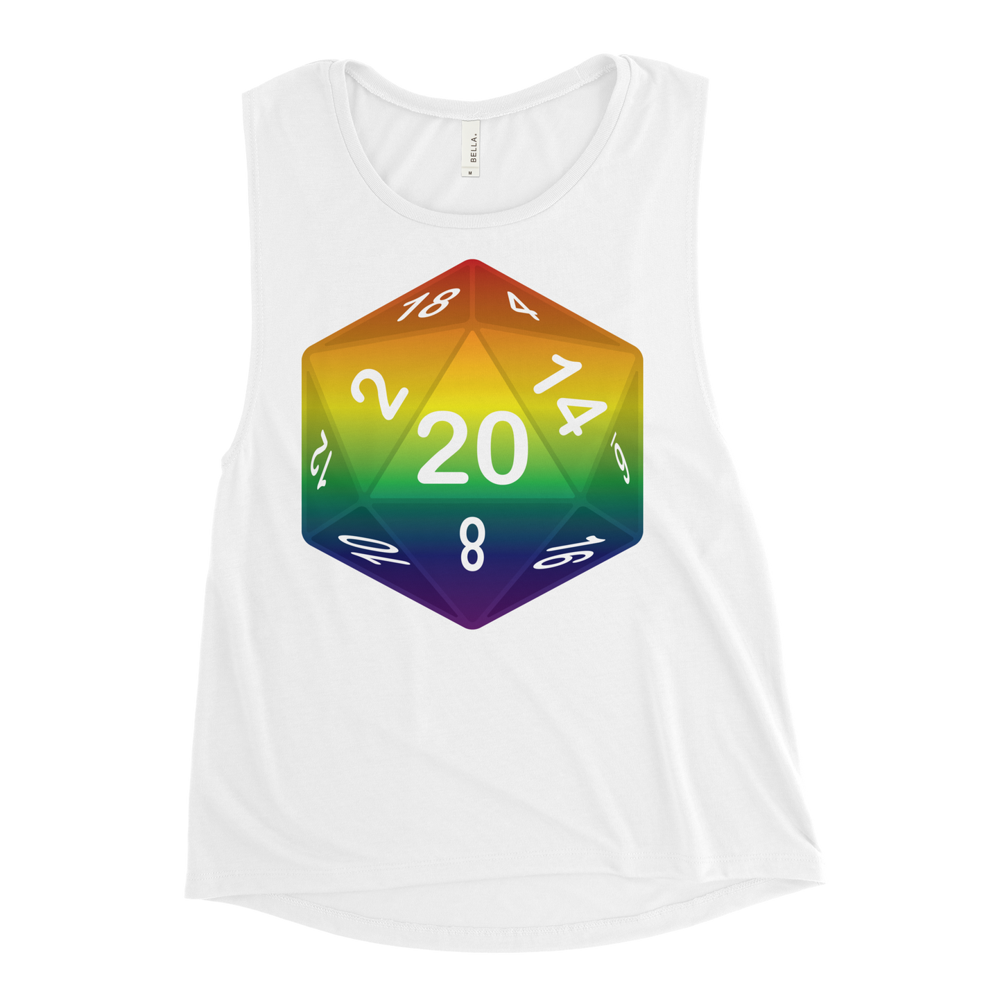 Pride Dice - Rainbow Ladies’ Muscle Tank