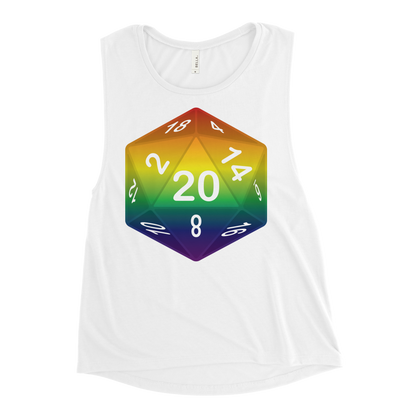 Pride Dice - Rainbow Ladies’ Muscle Tank