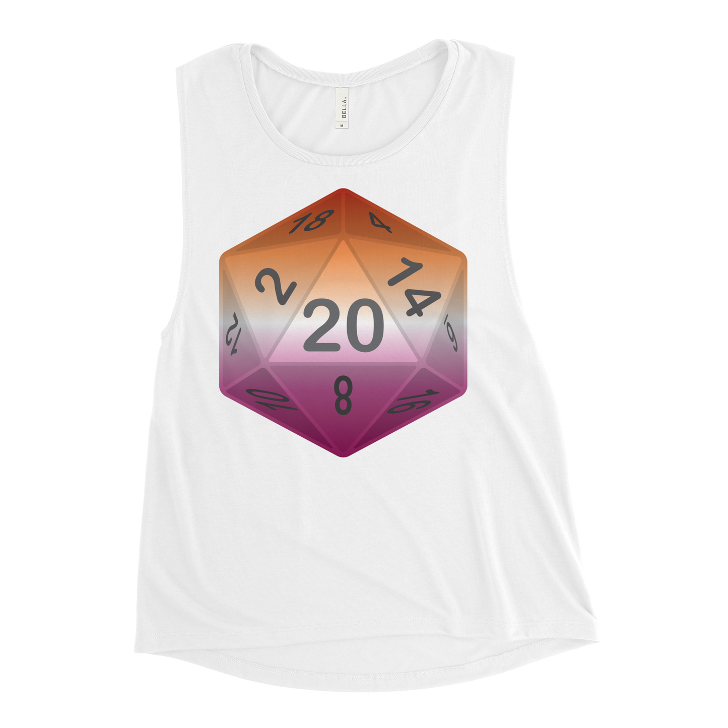 Pride Dice - Lesbian Ladies’ Muscle Tank