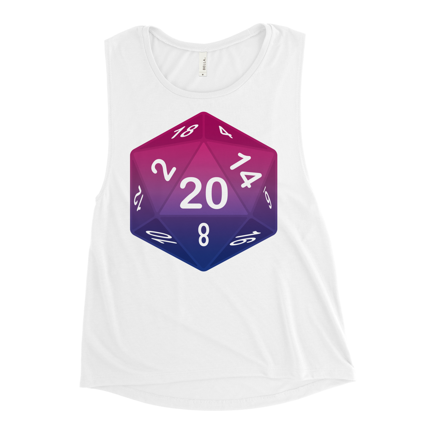 Pride Dice - Bisexual Ladies’ Muscle Tank