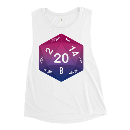 Pride Dice - Bisexual Ladies’ Muscle Tank