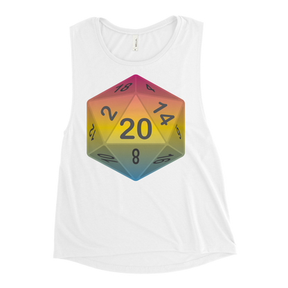 Pride Dice - Pansexual Ladies’ Muscle Tank