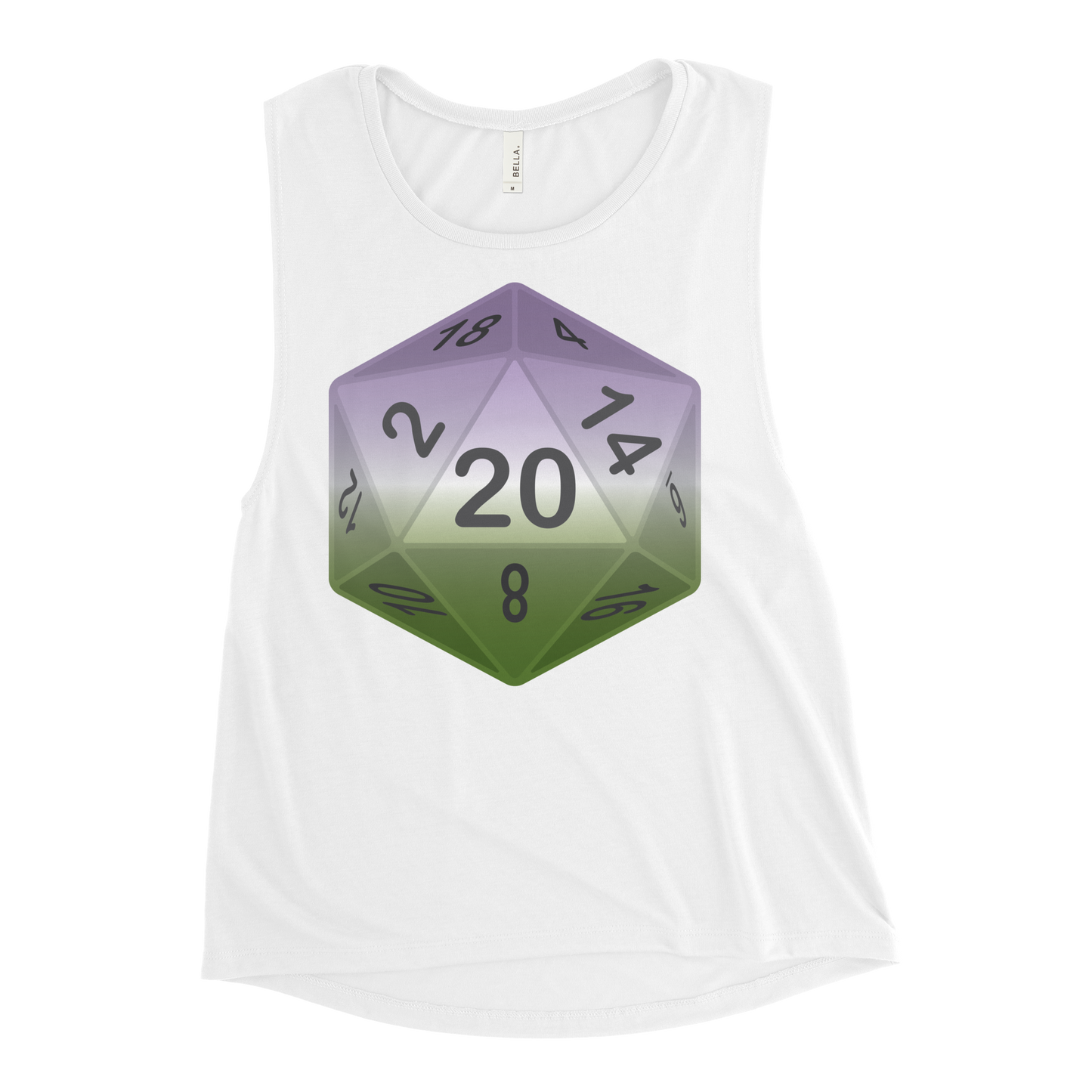 Pride Dice - Genderqueer Ladies’ Muscle Tank