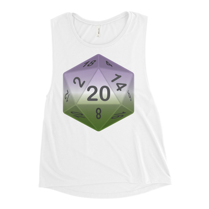 Pride Dice - Genderqueer Ladies’ Muscle Tank