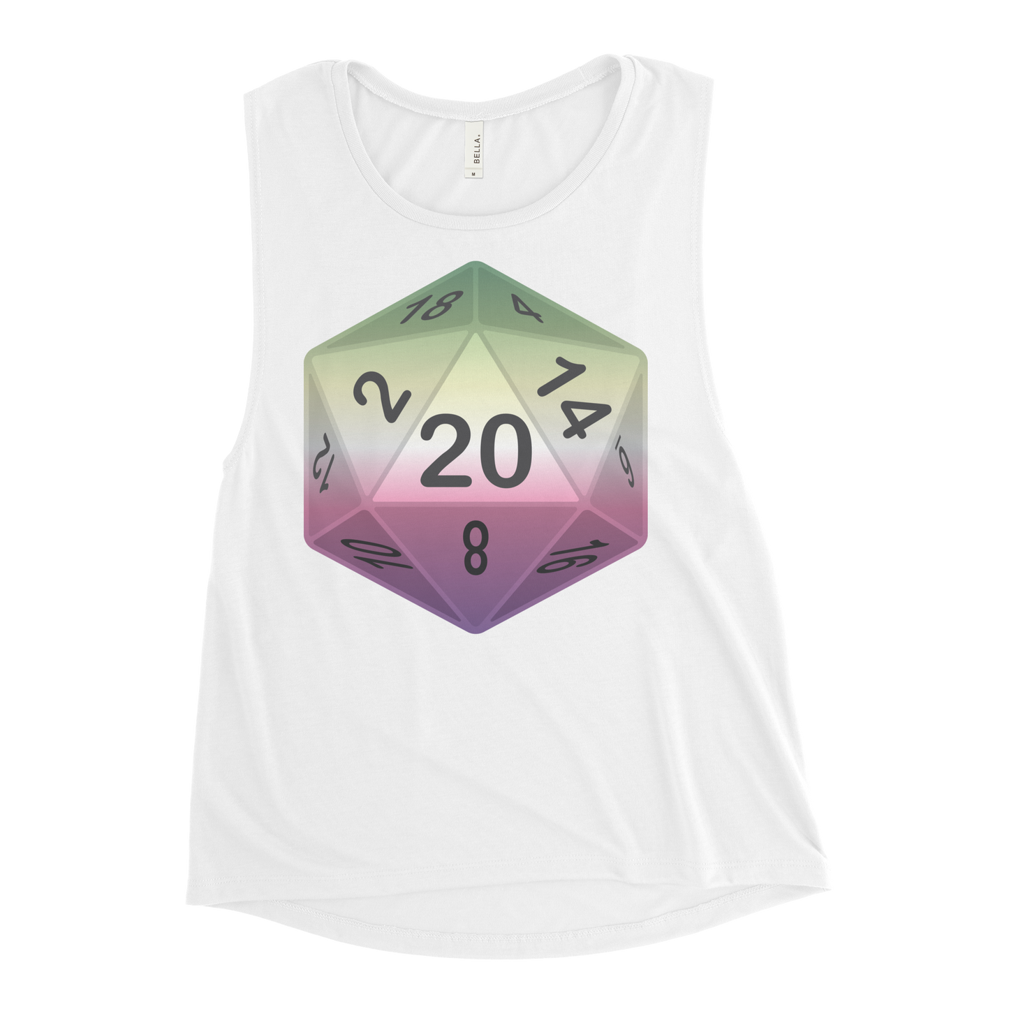 Pride Dice - Genderfae Ladies’ Muscle Tank