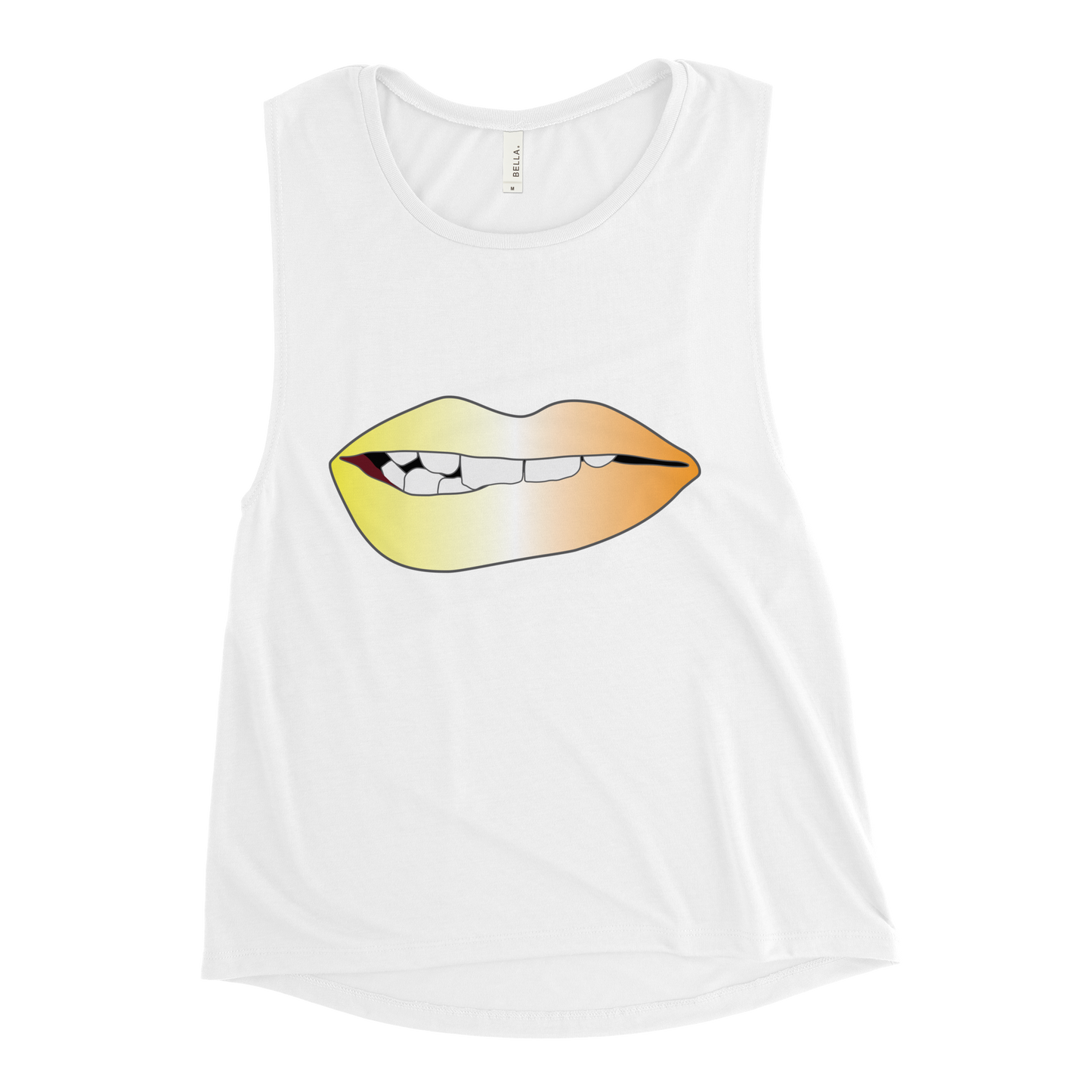 Biting Lips - Maverique Pride - Gradient Ladies’ Muscle Tank