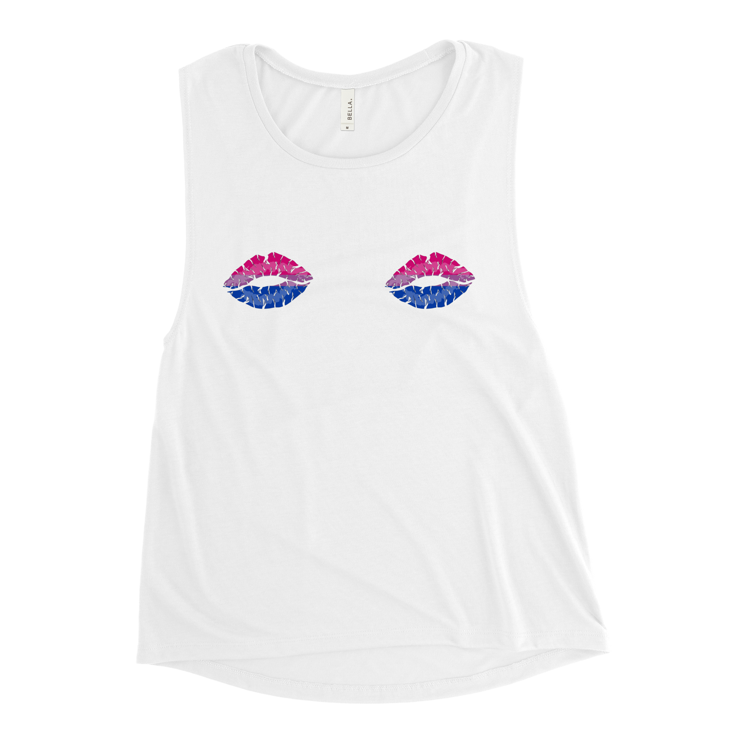 Bi Boob Kisses Ladies’ Muscle Tank