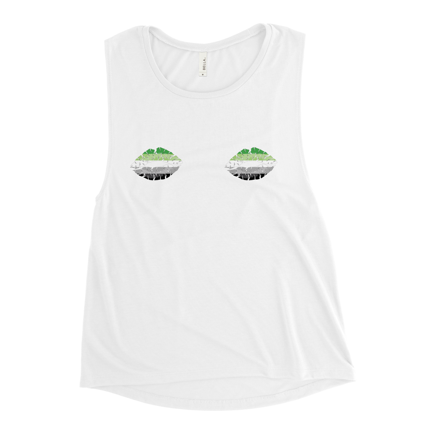 Aro Boob Kisses Ladies’ Muscle Tank